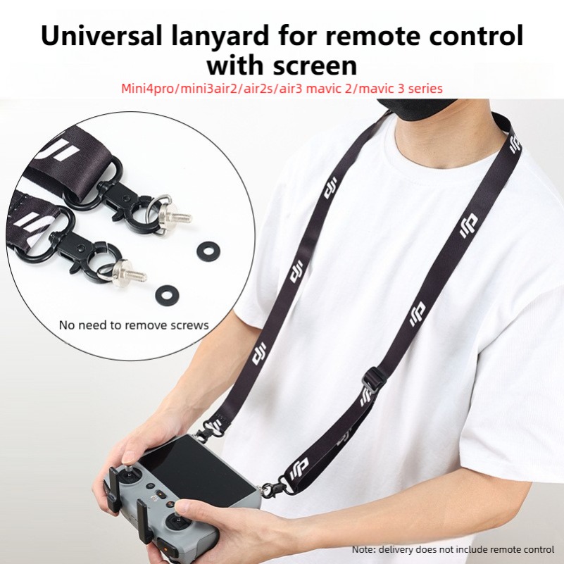 Rc Drone - สายคล้องคอปรับระดับได้ ป้องกันการตก สำหรับรีโมทคอนโทรล DJI RC 2