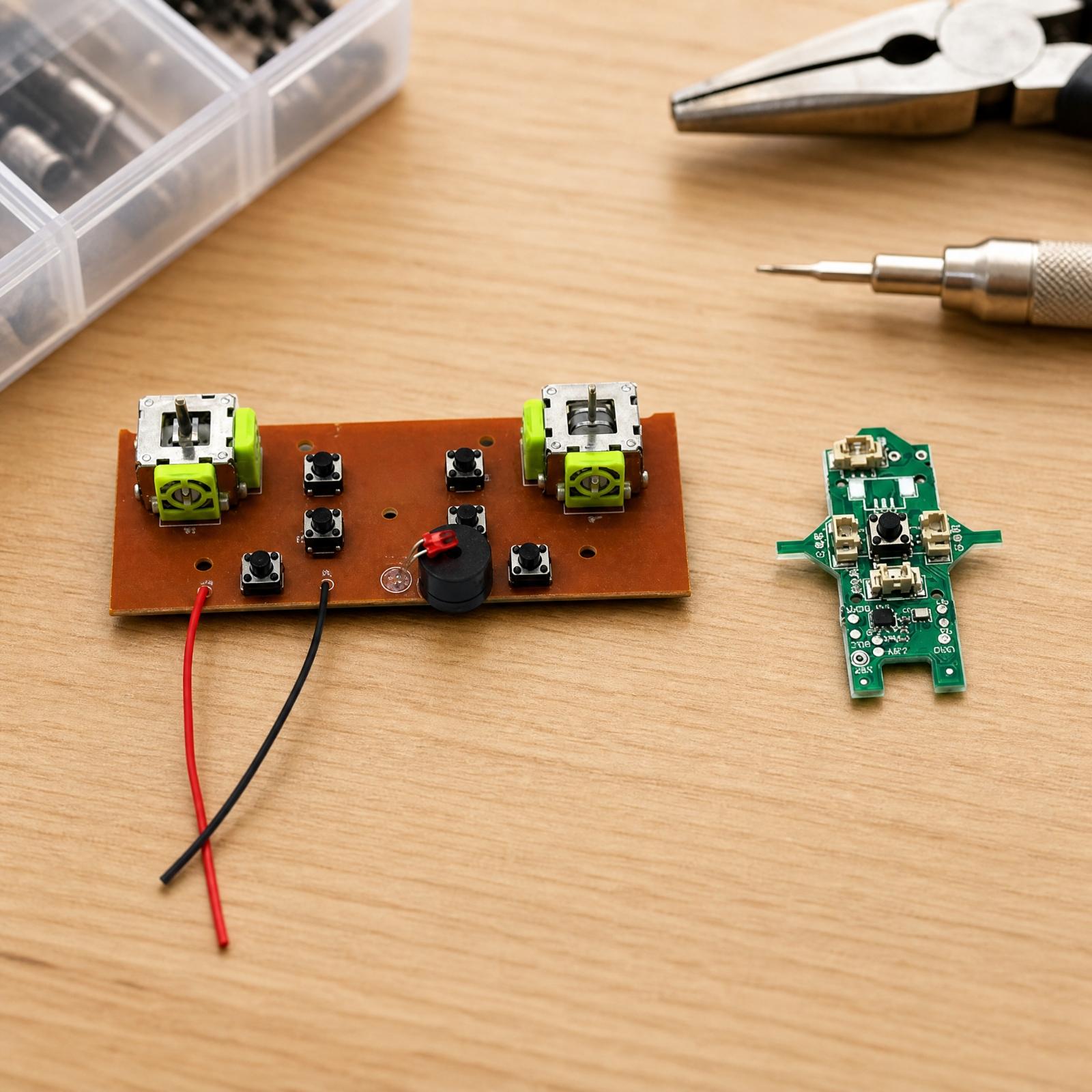Drone Battery - ชุดแผงวงจรควบคุมระยะไกลสำหรับโดรน รองรับการใช้งานกับอุปกรณ์หลากหลาย ชุดส่งสัญญาณและอุปกรณ์ติดตั้ง แผงวงจรส่งสัญญาณแบบ DIY พร้อมจอยสติ๊ก