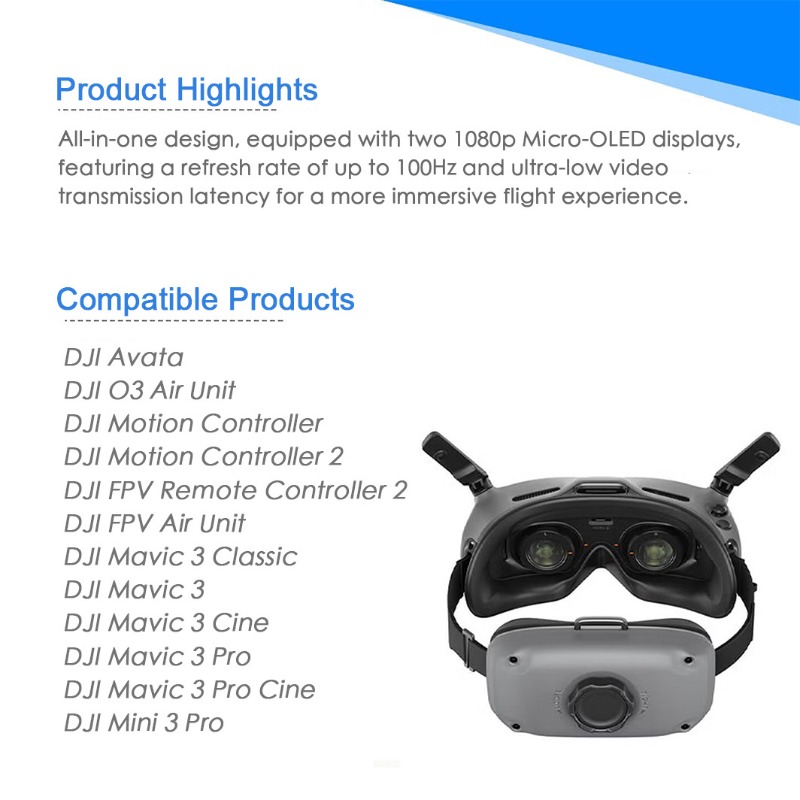 Dji Goggles - 97% ใหม่ แว่นตา DJI FPV Integra