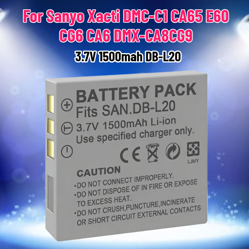 Drone With Camera - แบตเตอรี่ 3.7V 1500mah รุ่น DB-L20 สำหรับกล้อง