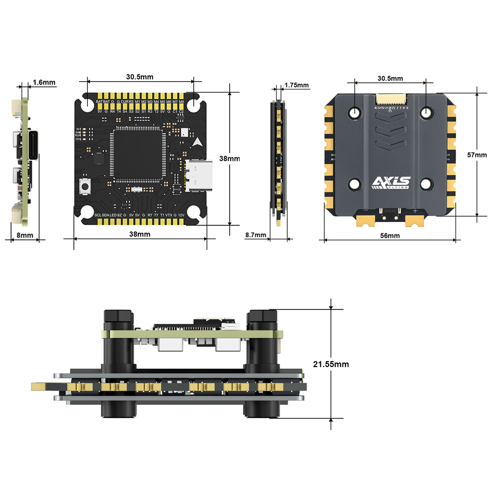 Axisflying Argus Pro ECO F722  - F722 Flight Controller บทวิจารณ์และราคา
